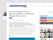 Tablet Screenshot of markenfranchisewissen.de